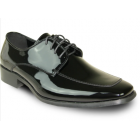 VANGELO Men Dress Shoe TUX-3 Oxford Formal Tuxedo for Prom & Wedding Black Patent - Wide Width Available